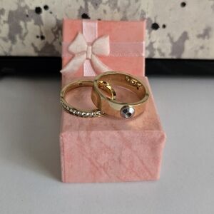 GUC Henri Bendel Rings Set Of 2 Bands